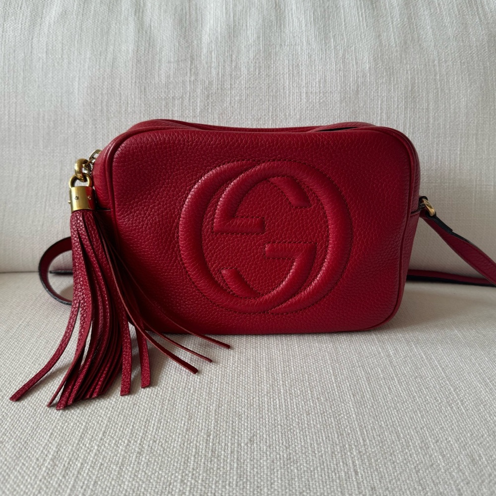 Gucci Small SoHo Disco Bag (Red)